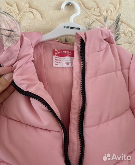 Пальто для девочки 104