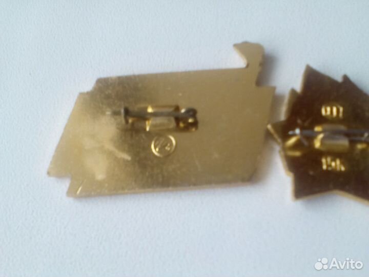 Значок октябренка, ударник труда