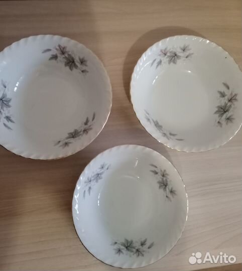 Новый набор тарелок из СССР японский фарфор