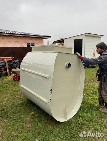 Септик Био на 4 человека, без электричества.Монтаж