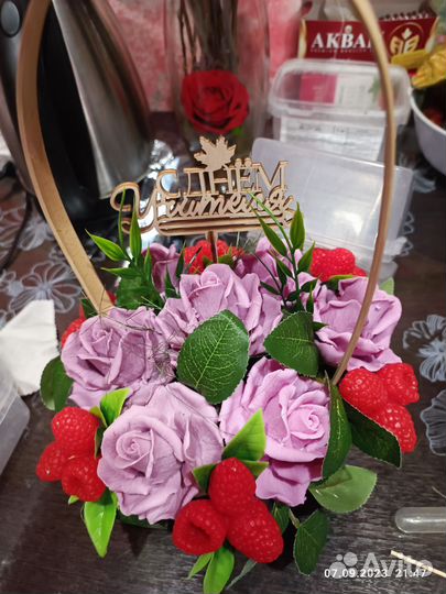 Букет цветов из мыла