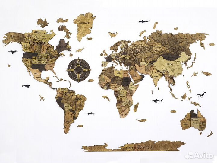 Настенная карта мира