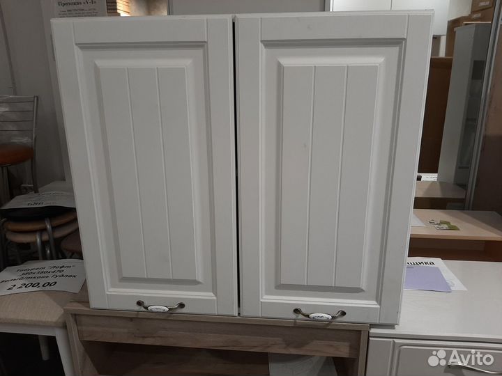 Кухонный навесной шкаф 80 см мдф белый