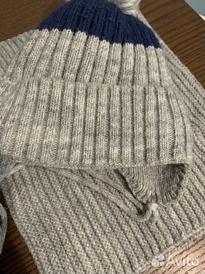 Набор шапка-шлем демисезон и шапка со снудом зима