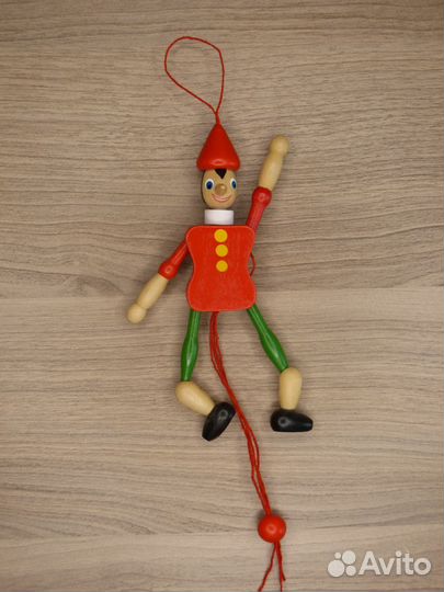 Кукла Пиноккио деревянная (Италия)