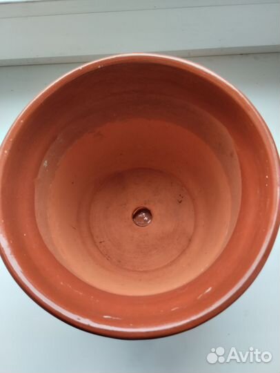 Глиняный горшок для цветов