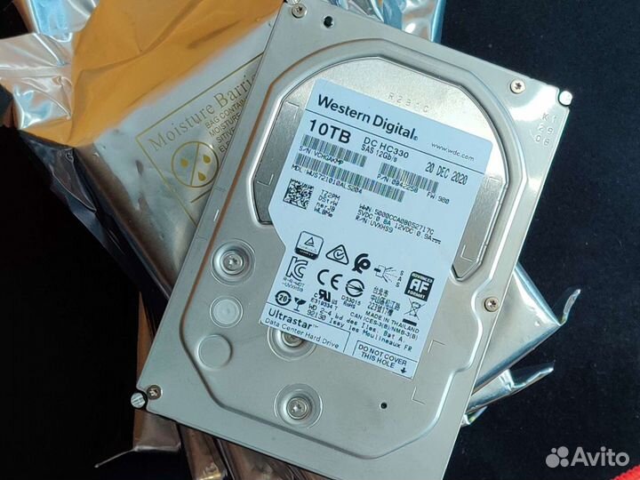 SAS HDD 10 Тб Western Digital Ultrastar DC HC330