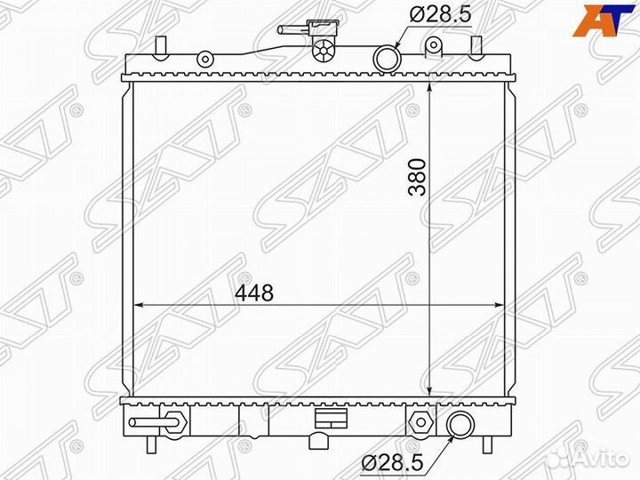 Радиатор охлаждения Nissan Micra K12