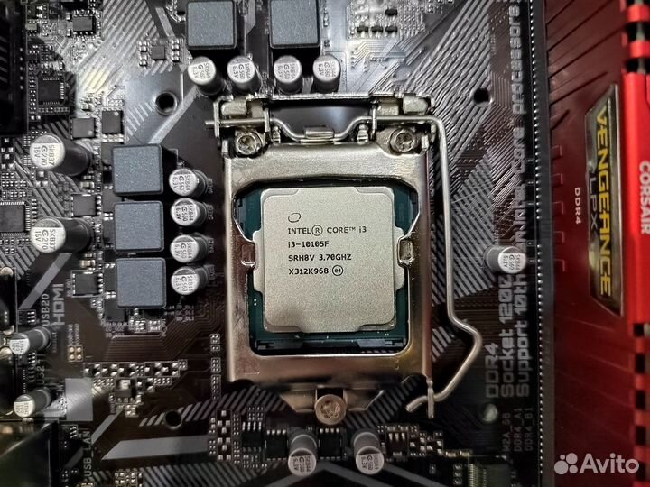 Комплект Gigabyte H410M H V3+i3 10105F BOX+16 Гб