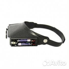 Лупа налобная бинокулярная c подсветкой Magnifier