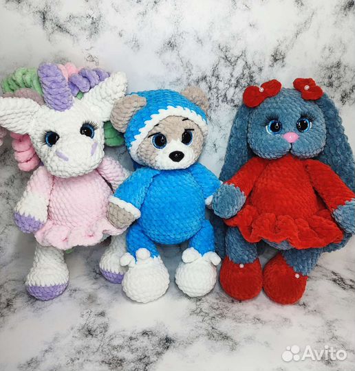 Вязаные игрушки ручной работы