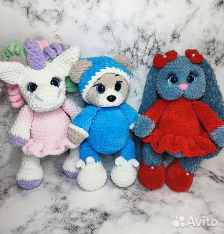 Вязаные игрушки ручной работы