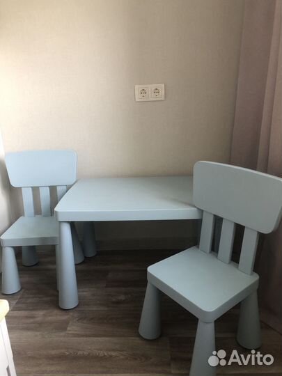 Стол и стул стулья IKEA икея маммут