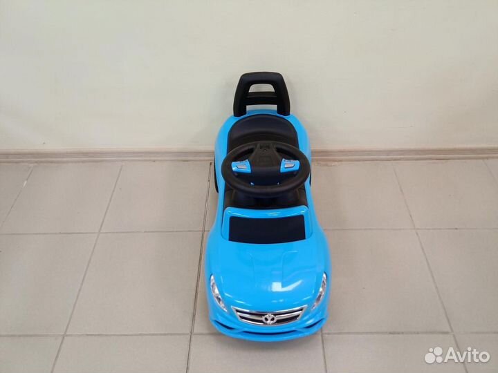 Каталка автомобиль SuperCar №3 голубая /новая