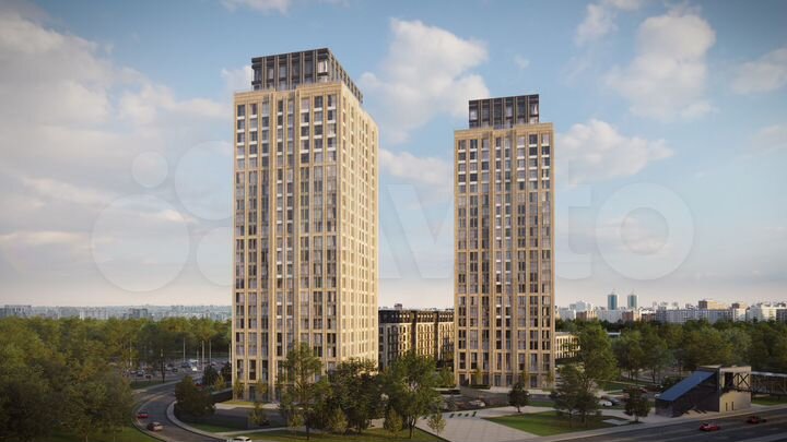 2-к. квартира, 72,6 м², 15/23 эт.