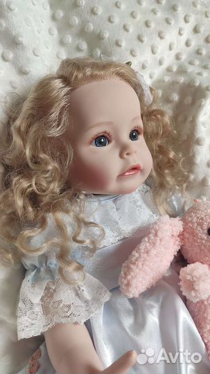 Кукла реборн силиконовая девочка, 55см