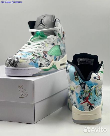 Кроссовки Nike Air Jordan 5 Retro White (Арт.60537