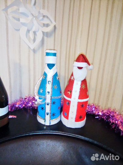 Украшения на бутылку