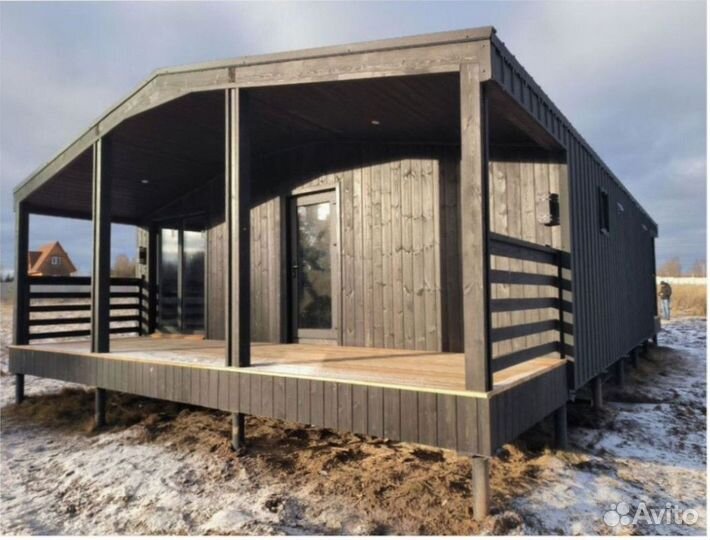 Каркасный теплый дом с доставкой 60 м кв, арт. ао-3568