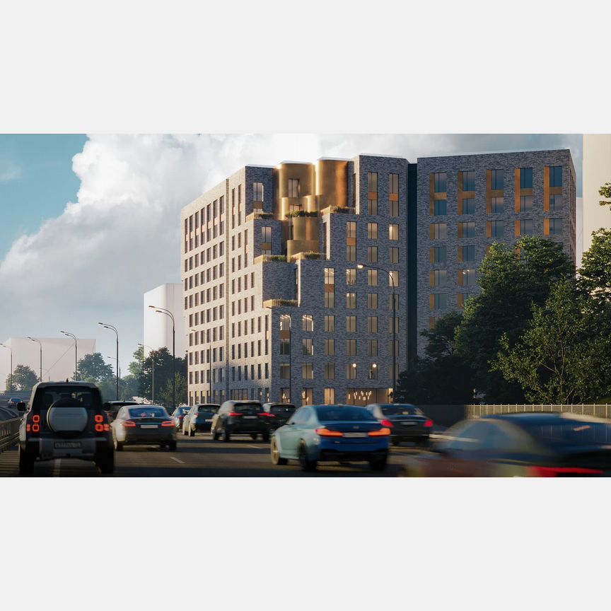 1-к. апартаменты, 45,6 м², 2/10 эт.