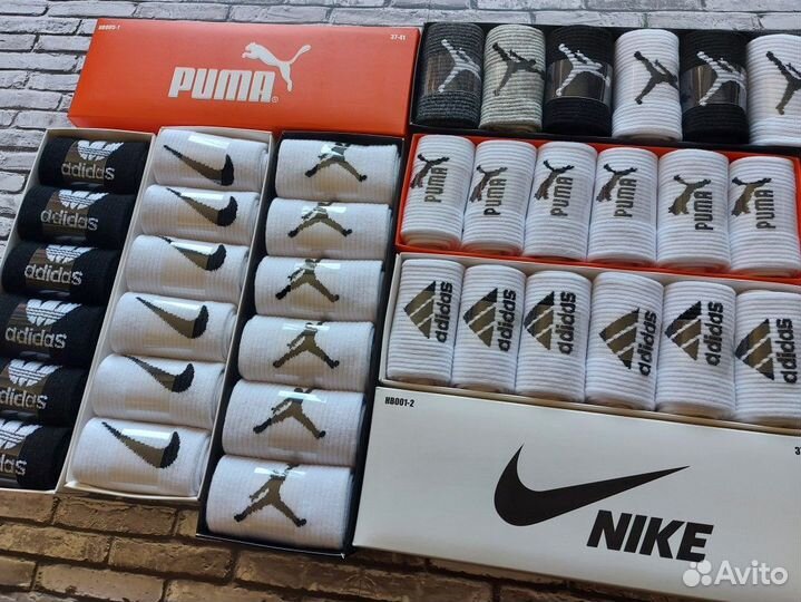 Носки Nike Adidas Reebok Puma