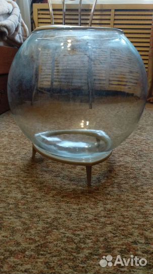Аквариум круглый 20 л. СССР