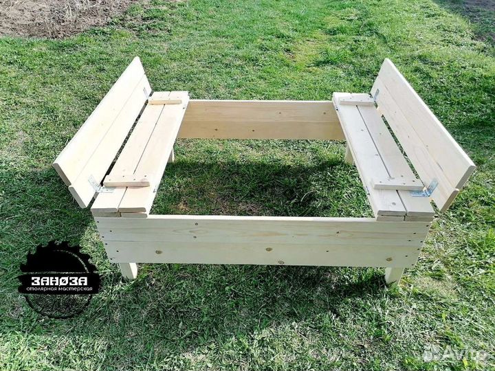 Детская песочница деревянная