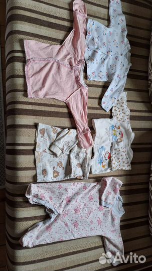 Детские вещи пакетом для девочек от 0 до 12 мес