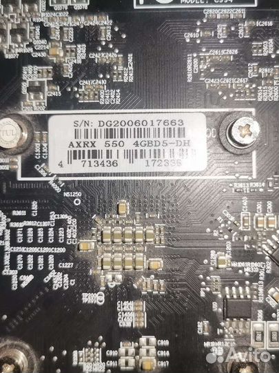 Видеокарта rx 550 4gb