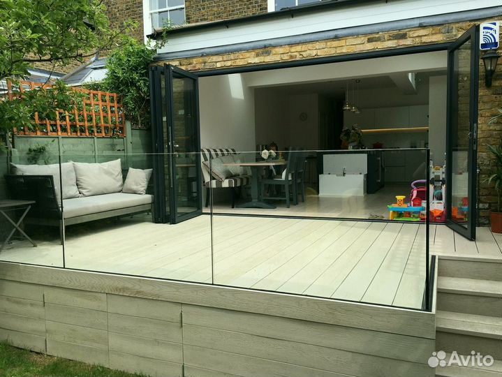 Стеклянные ограждения для веранд