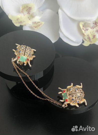 Винтажная Брошь Шатлен Coro винтаж