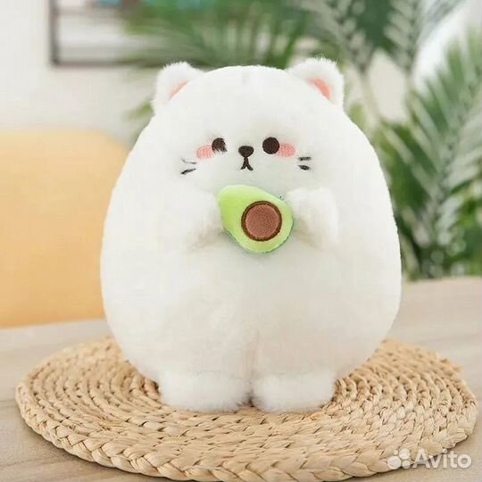 Мягкая игрушка Кот с авокадо