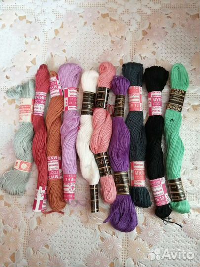 Нитки хлопчатобумажные мулине