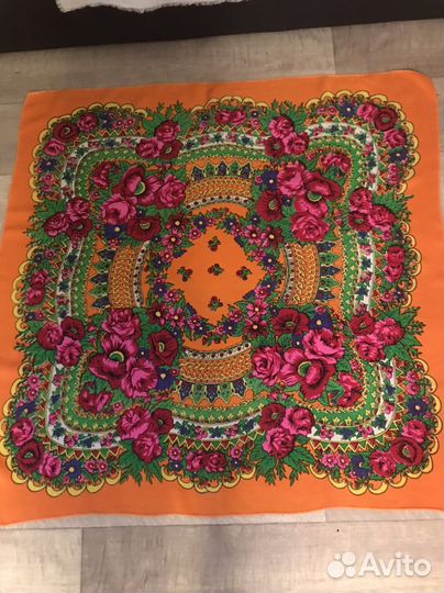 Платки женские винтаж нат/шелк