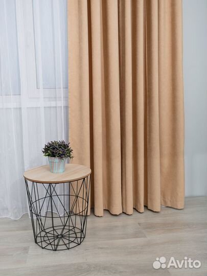 Готовые шторы велюр канвас 250 на 260 см