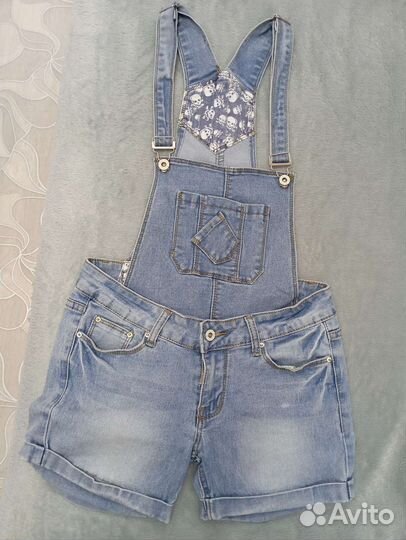 Джинсовый комбинезон для девочки 164