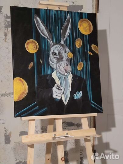 Картина акрилом на холсте