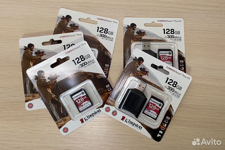 Карта памяти SD 128Gb UHS-II V90 Kingston sdxc