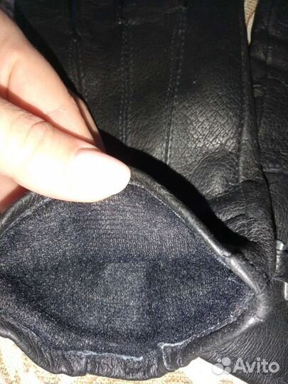 Перчатки мужские кожаные