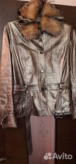 Куртка кожаная