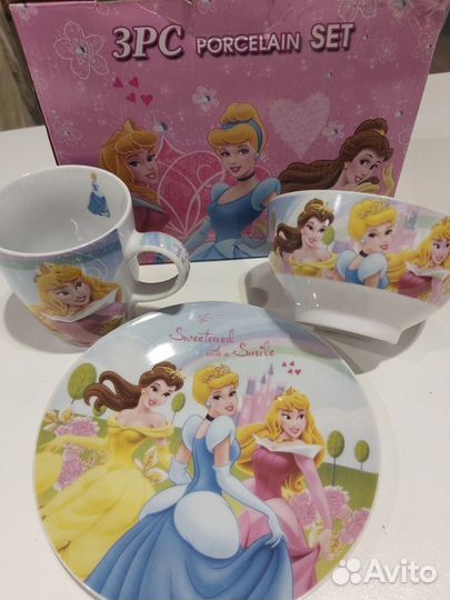 Набор детской посуды фарфор
