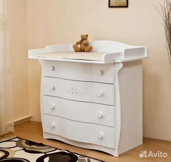 Комплект кроватка + комод Красная Звезда Птички