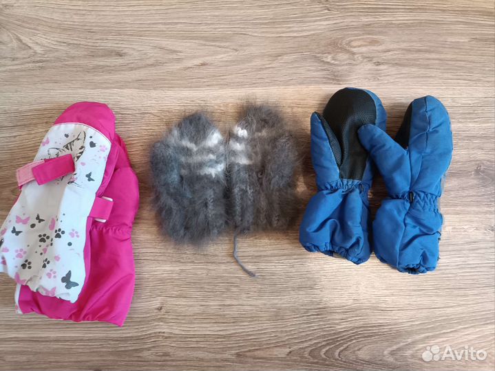 Краги варежки на 2 года