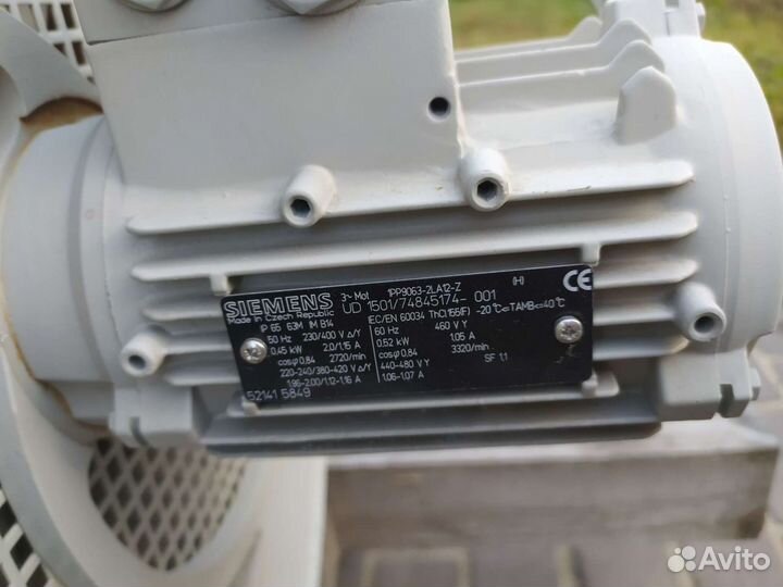 Электродвигатель siemens 380 в 90кВт 1500об/мин