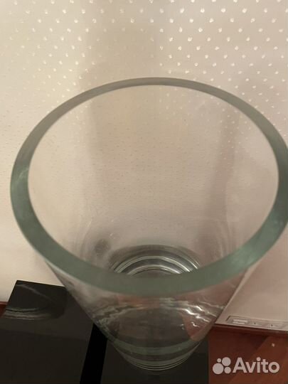 Ваза стеклянная большая высокая для цветов