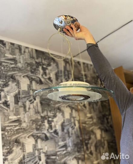 Светильник потолочный подвесной бу