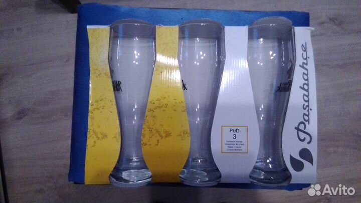 Набор из 3 пивных бокалов