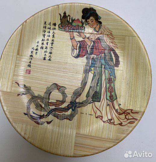 Декоративные тарелки из бамбука