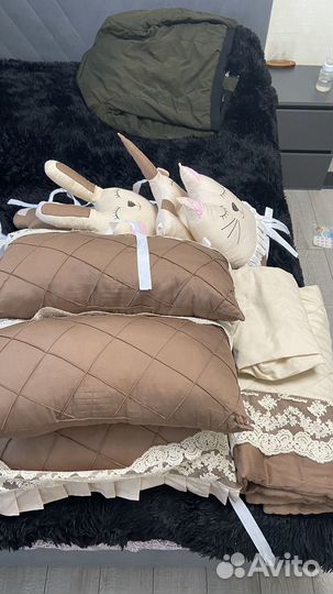 Бортики в кроватку постельное белье