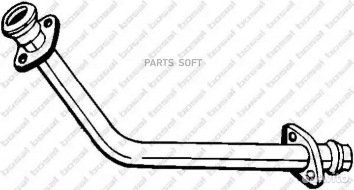 Труба глушителя mitsubishi L 200 2.5D 01